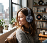 Auriculares Bluetooth Plegables con Sonido Estéreo y Graves Profundos