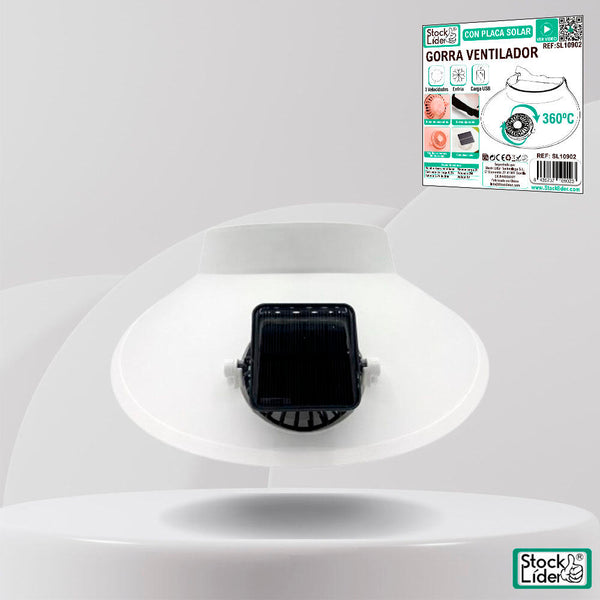 Gorra Ventilador USB Recargable para Verano