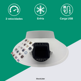 Gorra Ventilador USB Recargable para Verano