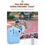 Cámara Fotos Infantil Impresión instantánea 1080P