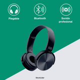 Auriculares Bluetooth Plegables con Sonido Estéreo y Graves Profundos