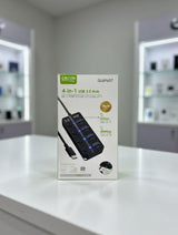 UBS HUB 4 EN 1/ CON INTERRUCTORES ON/OFF, USB 3.0 X 1, UBS 2.0 X 3, Green Lyca gl69657