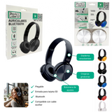 Auriculares Bluetooth Plegables con Sonido Estéreo y Graves Profundos